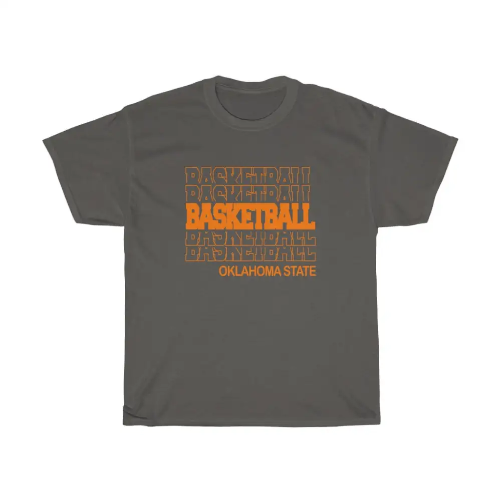 Basketball Oklahoma State in Modern Stacked Lettering