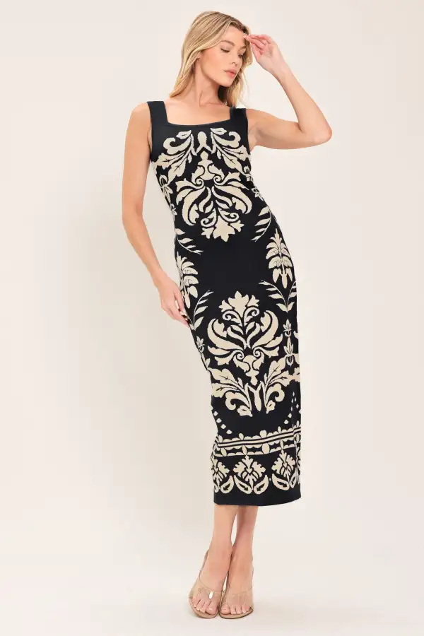 Sleeveless Knit Midi Dress