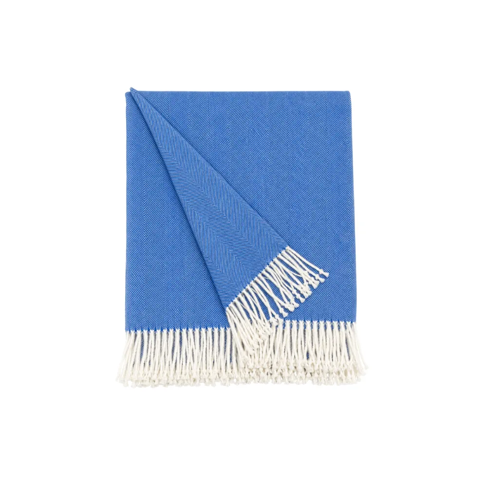 Soft Textured Herringbone Blanket