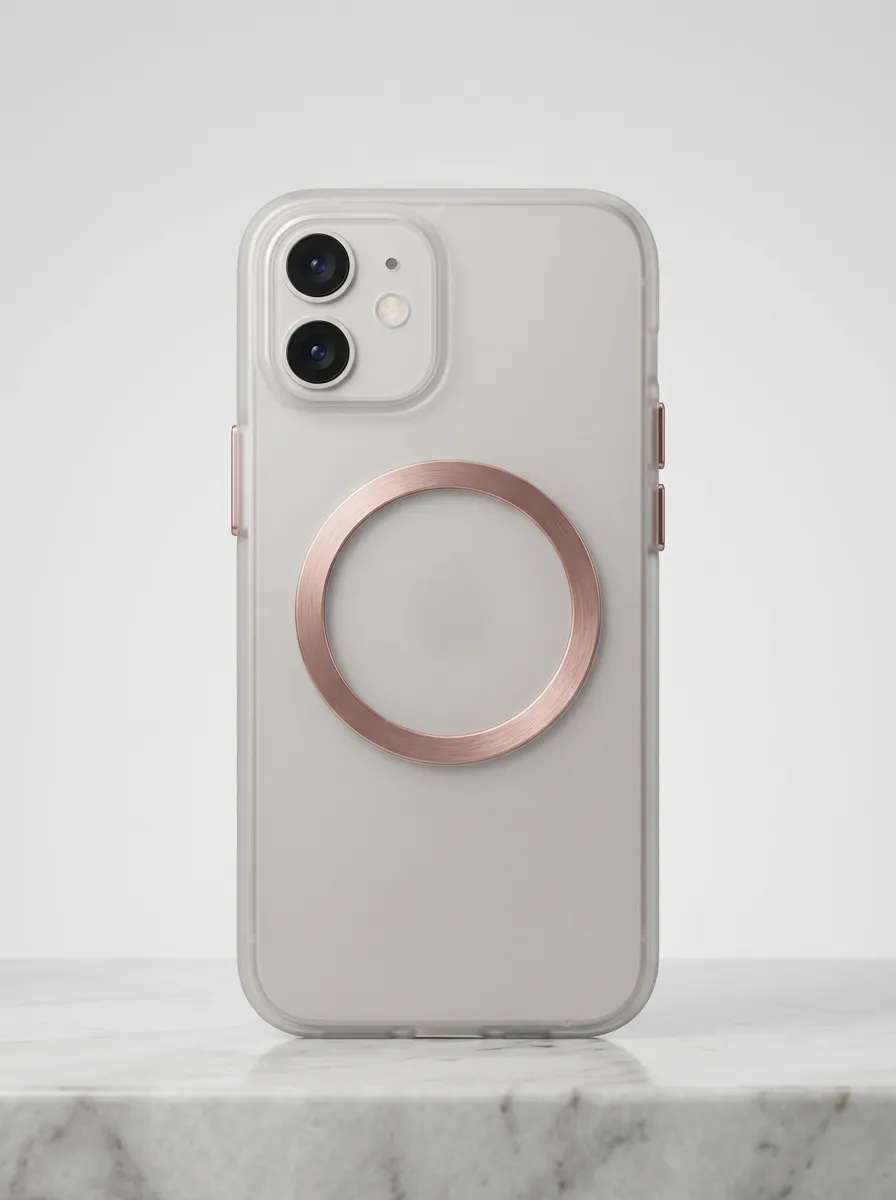 Rose Gold Magnetic Ring Phone Case