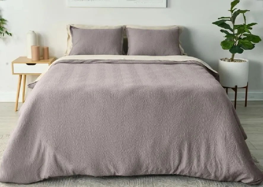 Elegant Lyocell Polyester Duvet Cover Bedding Set