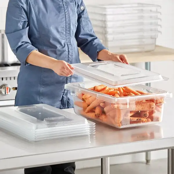 Compact Polycarbonate Food Storage Box with Lid