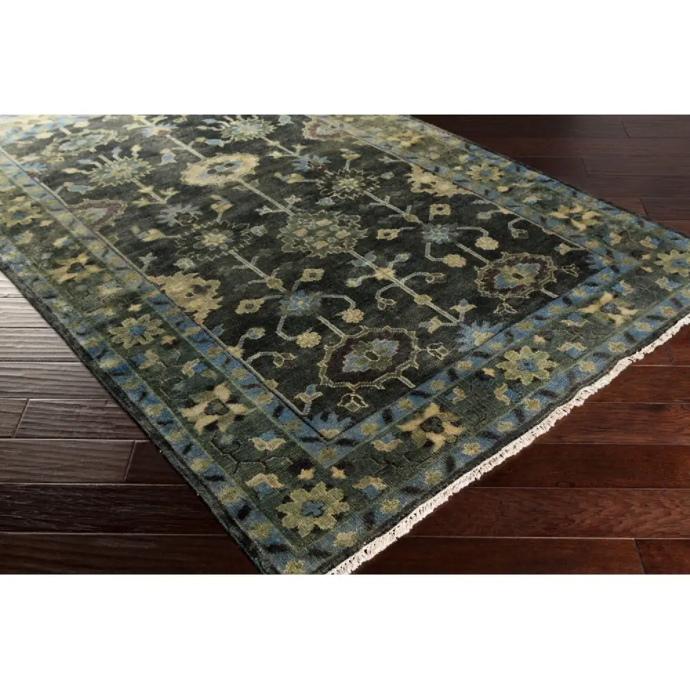 Hand-Knotted Wool Boho Carpet