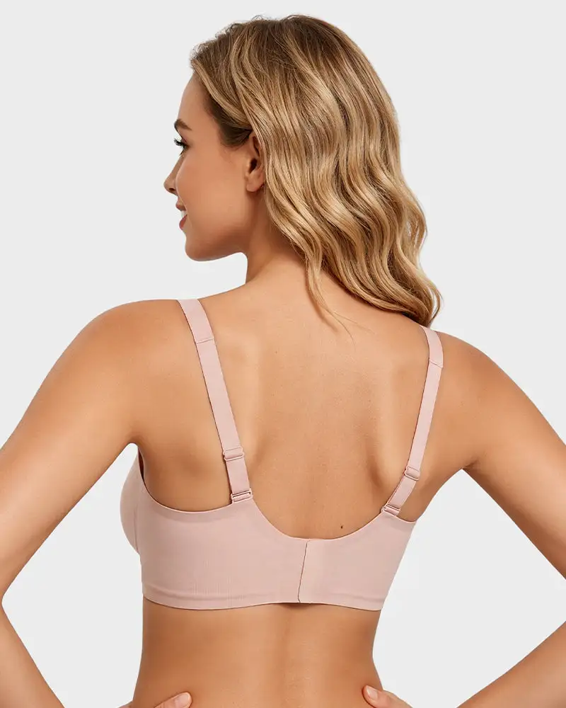 Seamless Deep V Push-Up Wireless Bra