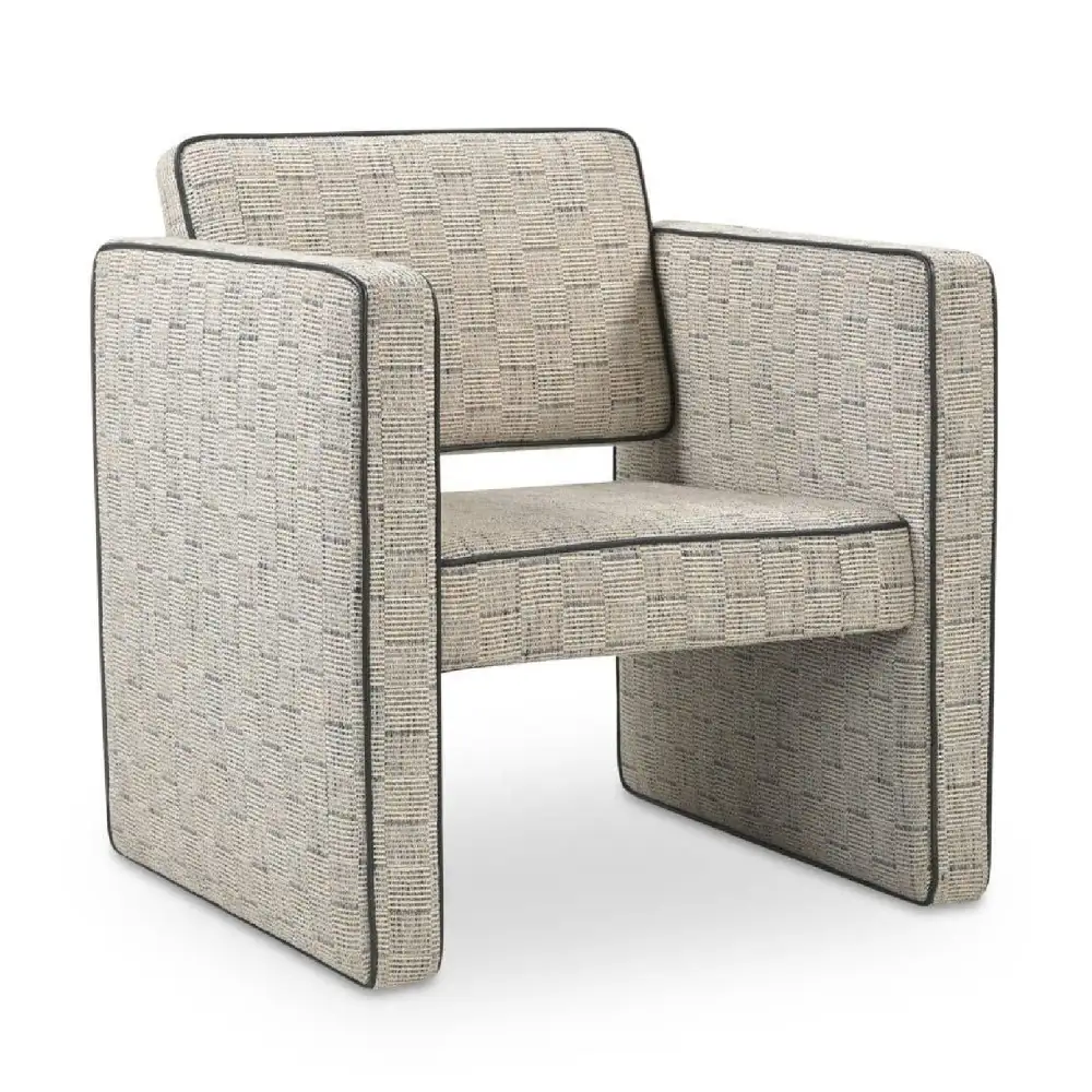 Modern Piped Accent Chair