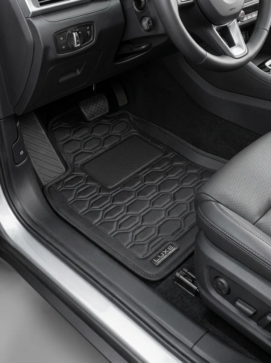 Stitched Detail Car Floor Mat