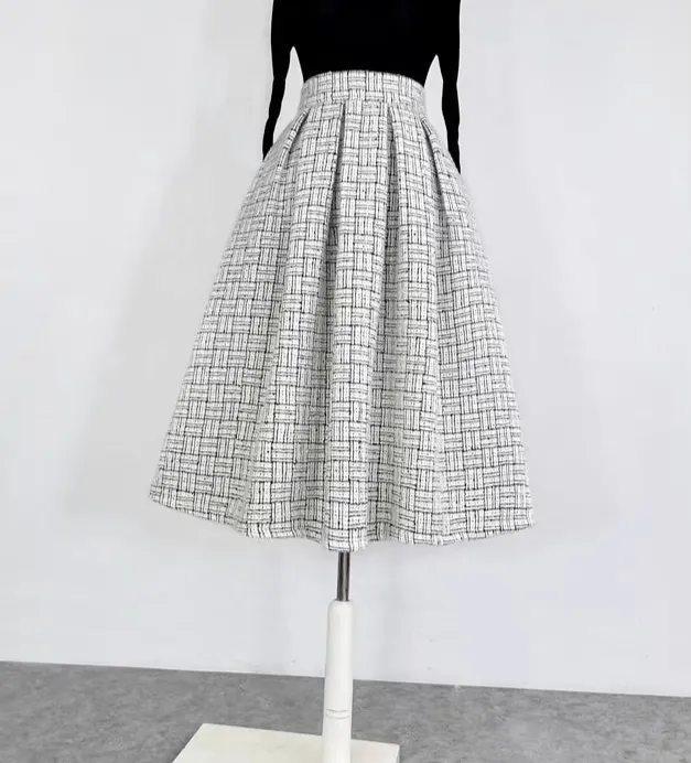 Laidback Casual Everyday Casual Wool Skirt