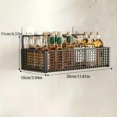 Wall-Mounted Metal Storage Basket