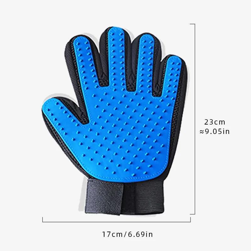 Pet Hair Remover Gloves Cat Dog Massage Bathing Cleaning