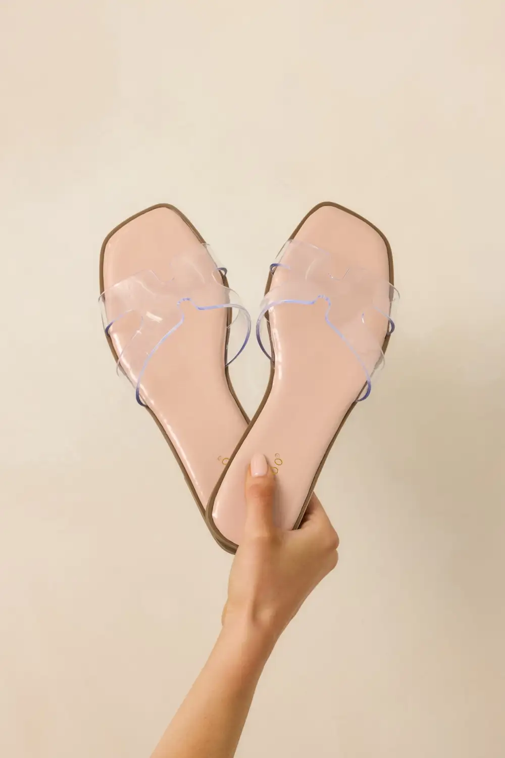 Transparent Strappy Flat slippers
