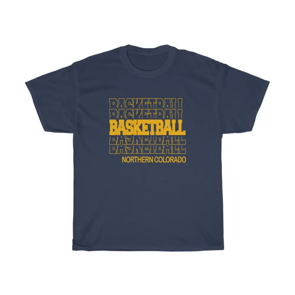Basketball Northern Colorado in Modern Stacked Lettering