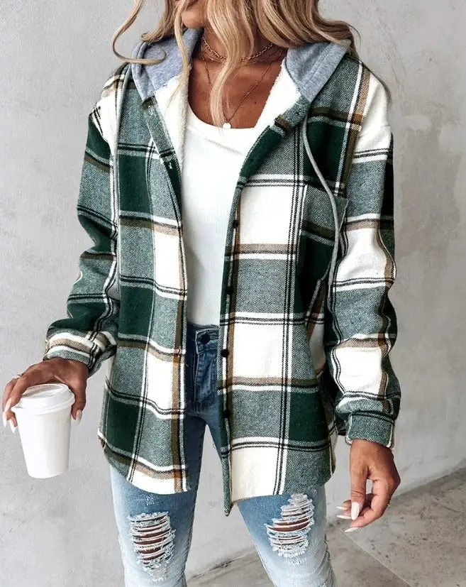 Relaxed Plaid Jacket