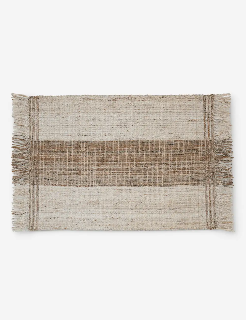Fresh Indoor Outdoor Performance Striped Fringed Textured Handwoven Synthetic Fiber Area Rug