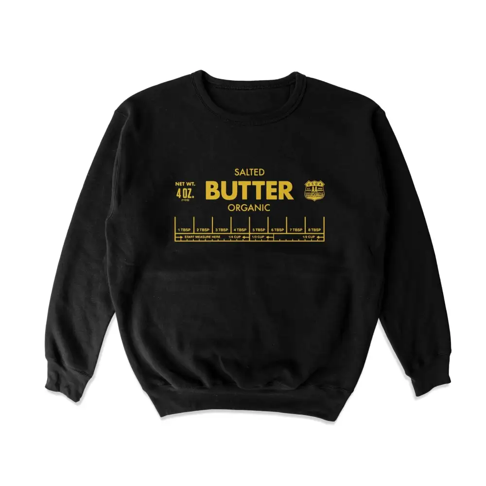 Vintage Butter Print Casual Sweatshirt