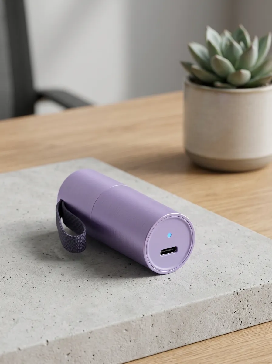 Lavender Metal Power Bank