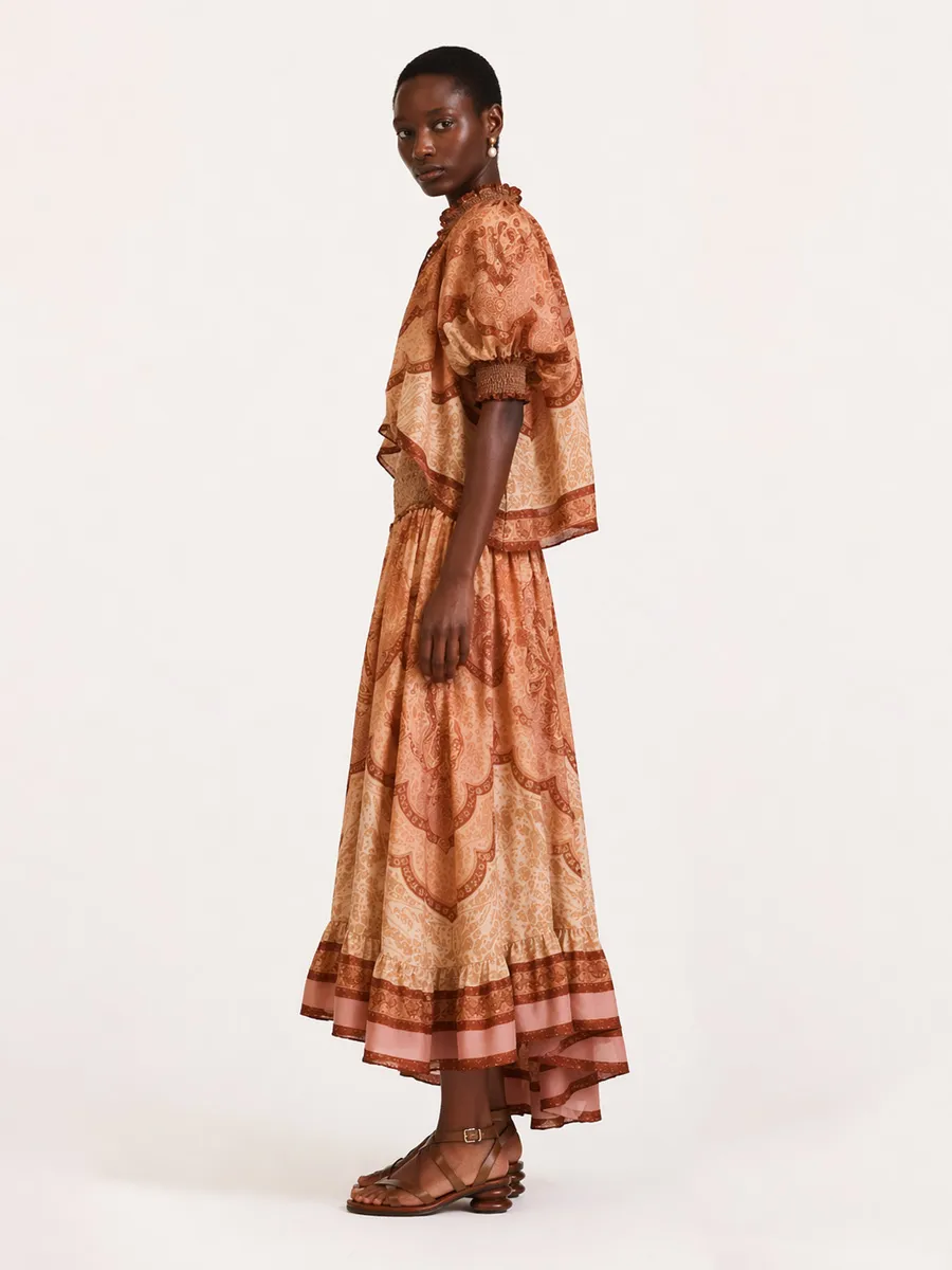 Hadley Linen Shirt and Long Skirt Set