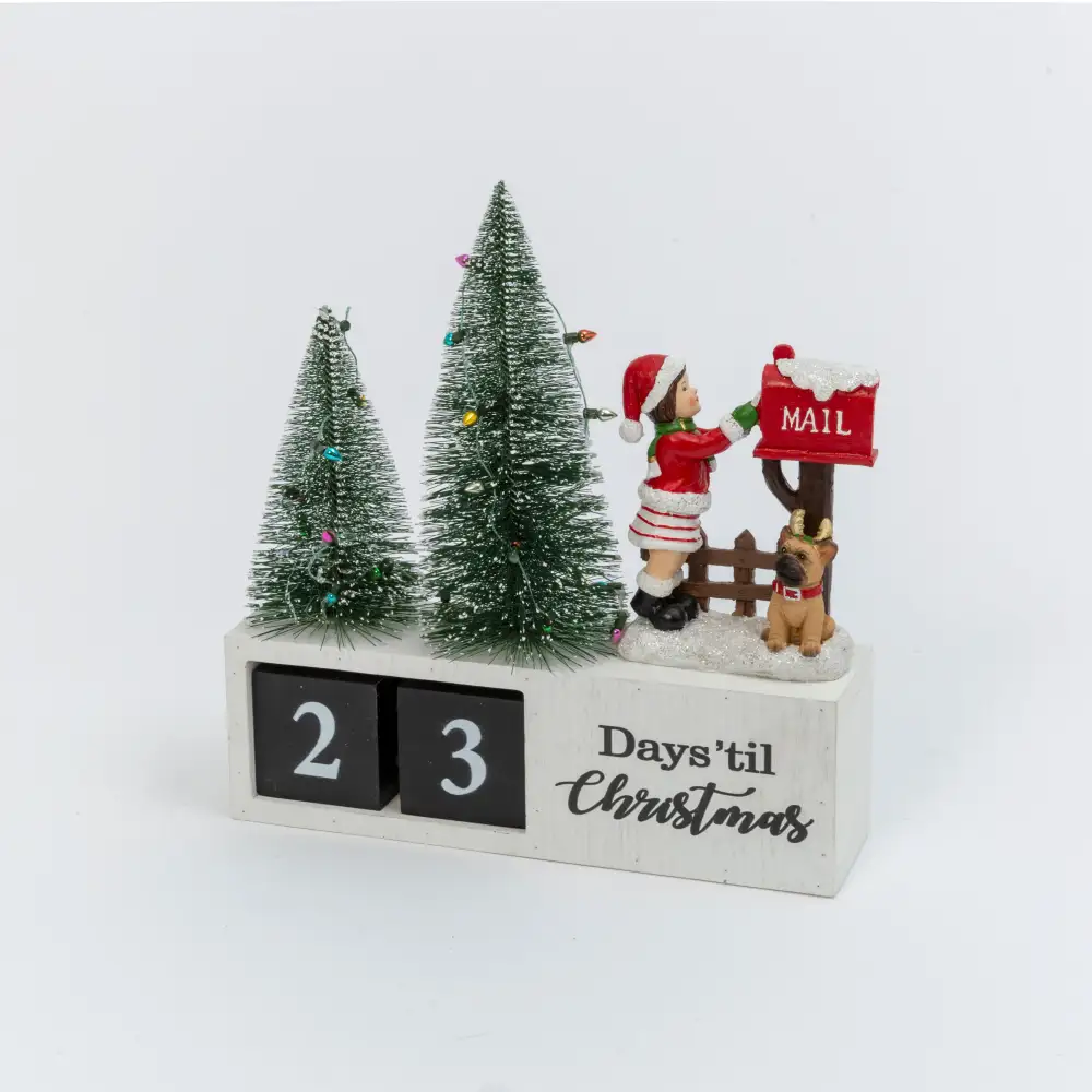 Traditional Wooden Countdown Decor