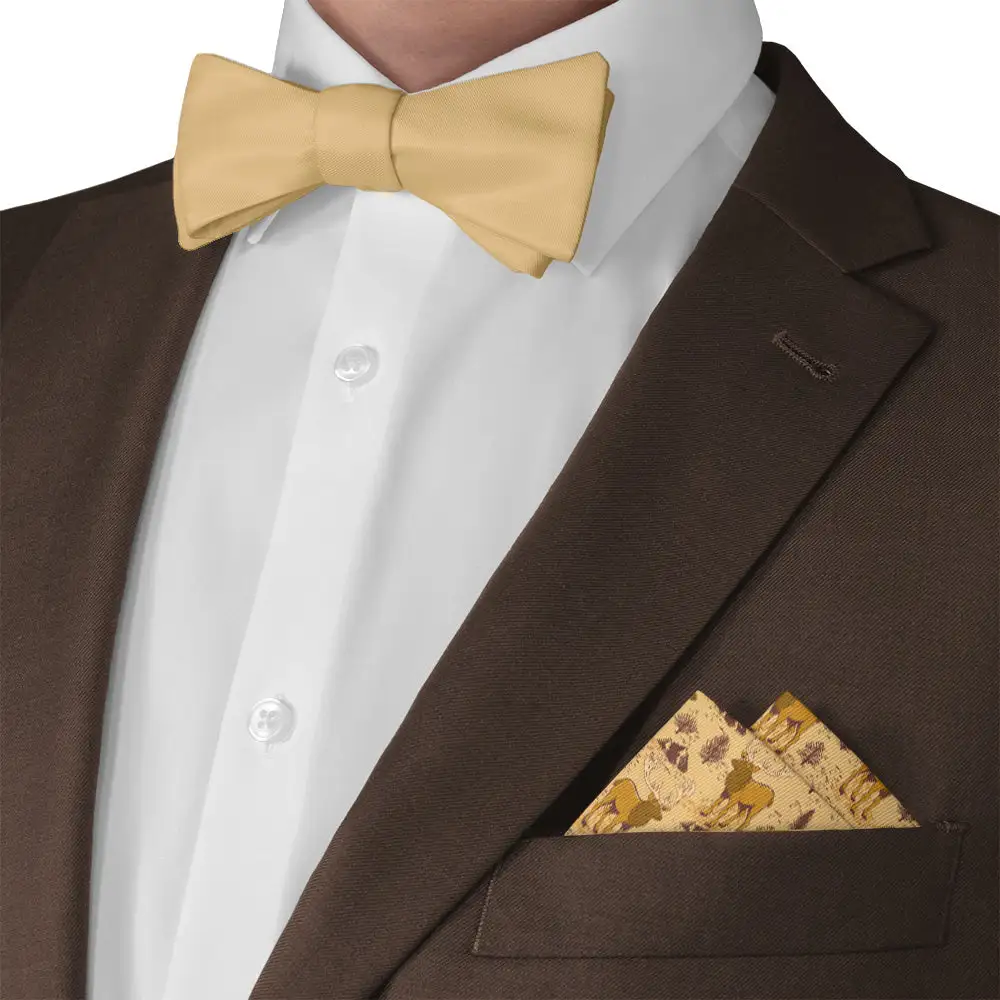 Refined Subtle Animal Motif Pocket Square