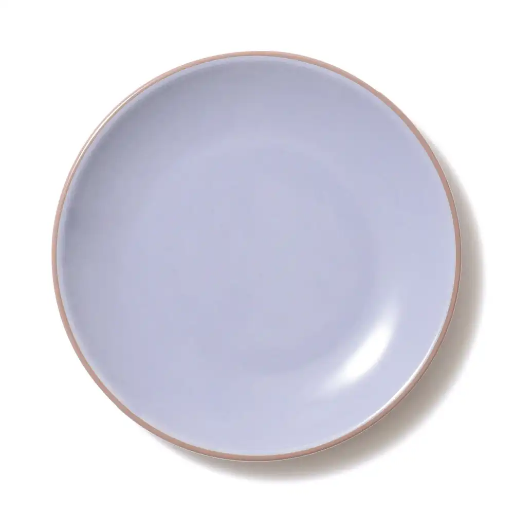 Bicolor Rim Plate for Dessert Serving