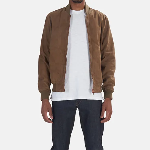 Wool Suede Leather Jacket