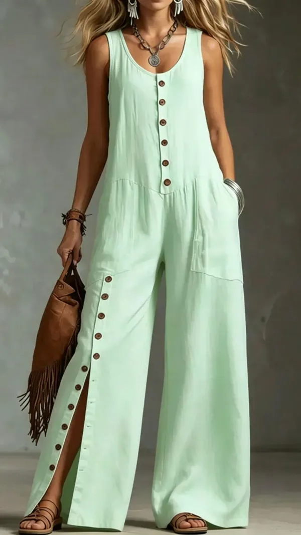 Cross Neck Jumpsuit