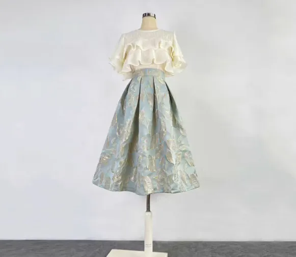 Refined Neat Everyday Casual Embroidered Skirt