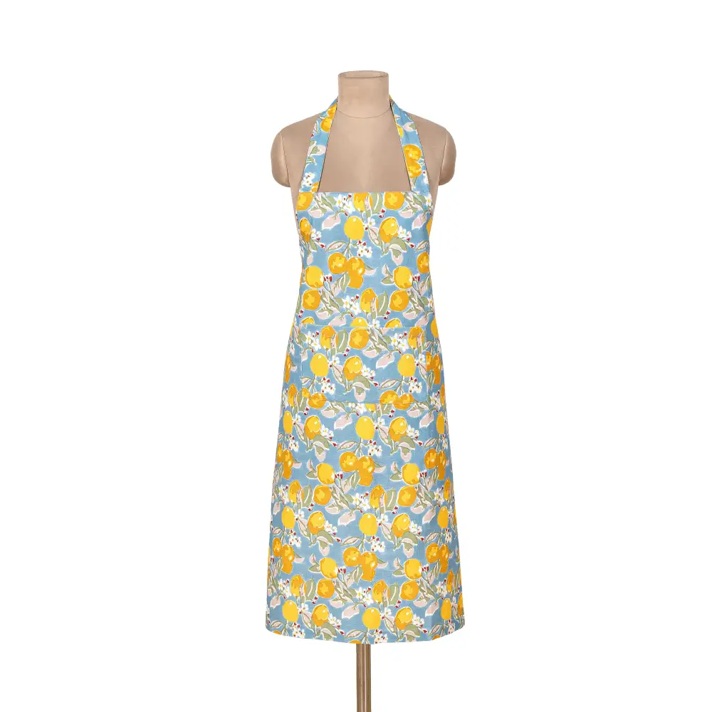 Patterned Citrus Citron Apron