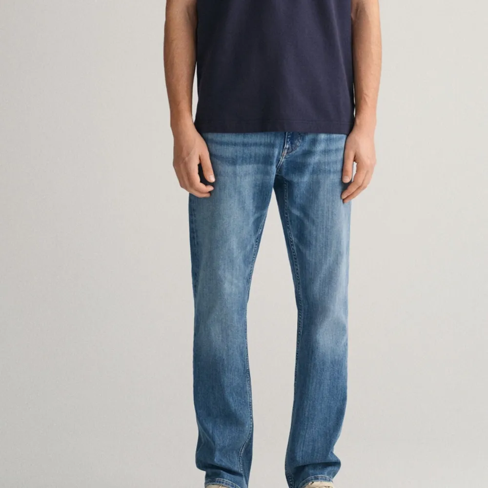 Regular-Fit Stretch Denim Jeans