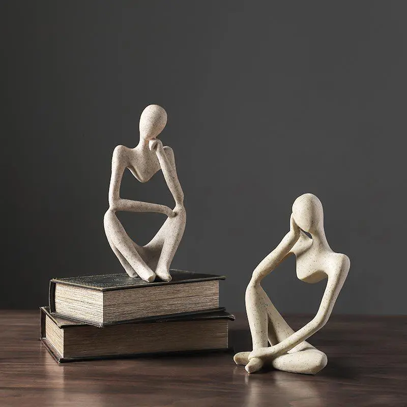 Reflective Abstract Figure Sculpture