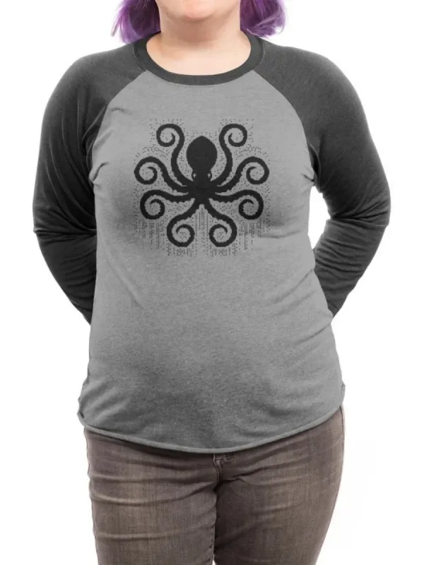 Retro Octopus Raglan Sleeve T-Shirt