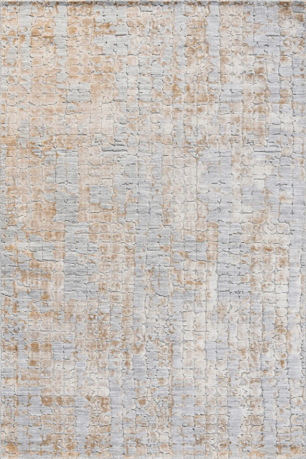 Handwoven Textured Traditional Wool Viscose Area Rug