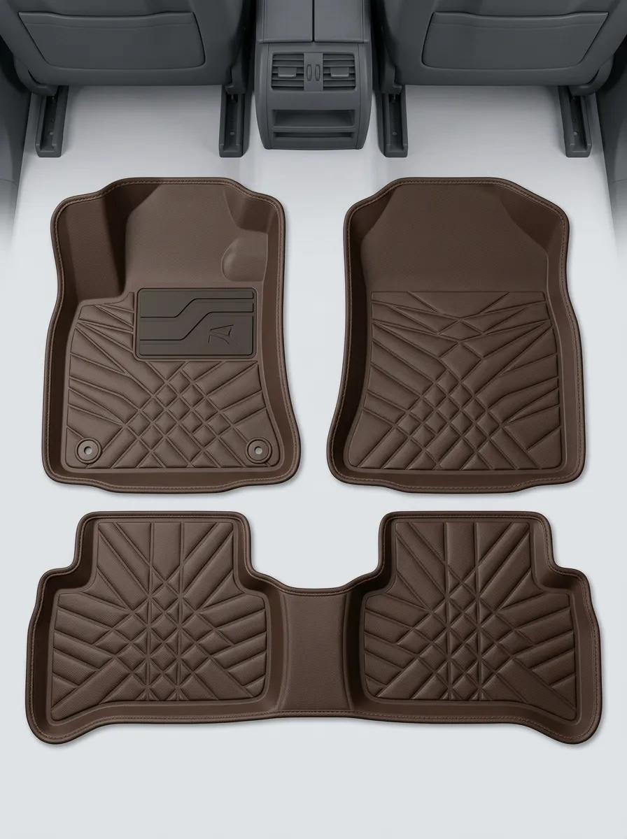 Modern Decorative-Detail Floor Mats