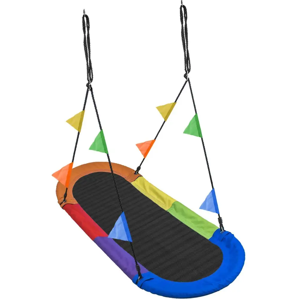 Saucer Surf Swing With Flags