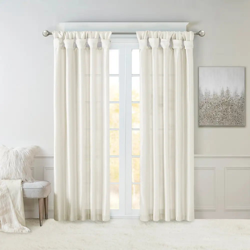 Interior Decorative Window Curtain Panel Display