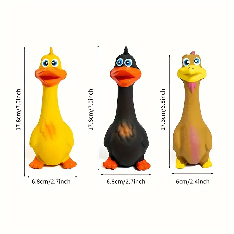 Latex Squeaky Duck Dog Toy