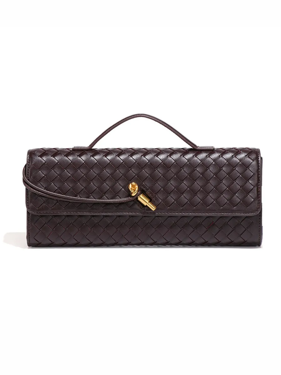 Penelope Woven Baguette Handbag