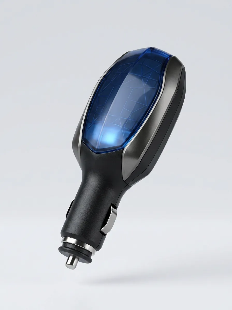 Geometric Car Fuel Saver Power-Socket Plug-In Device