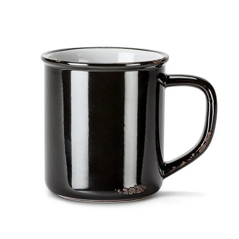 Glossy Enamel Style Stoneware Mug