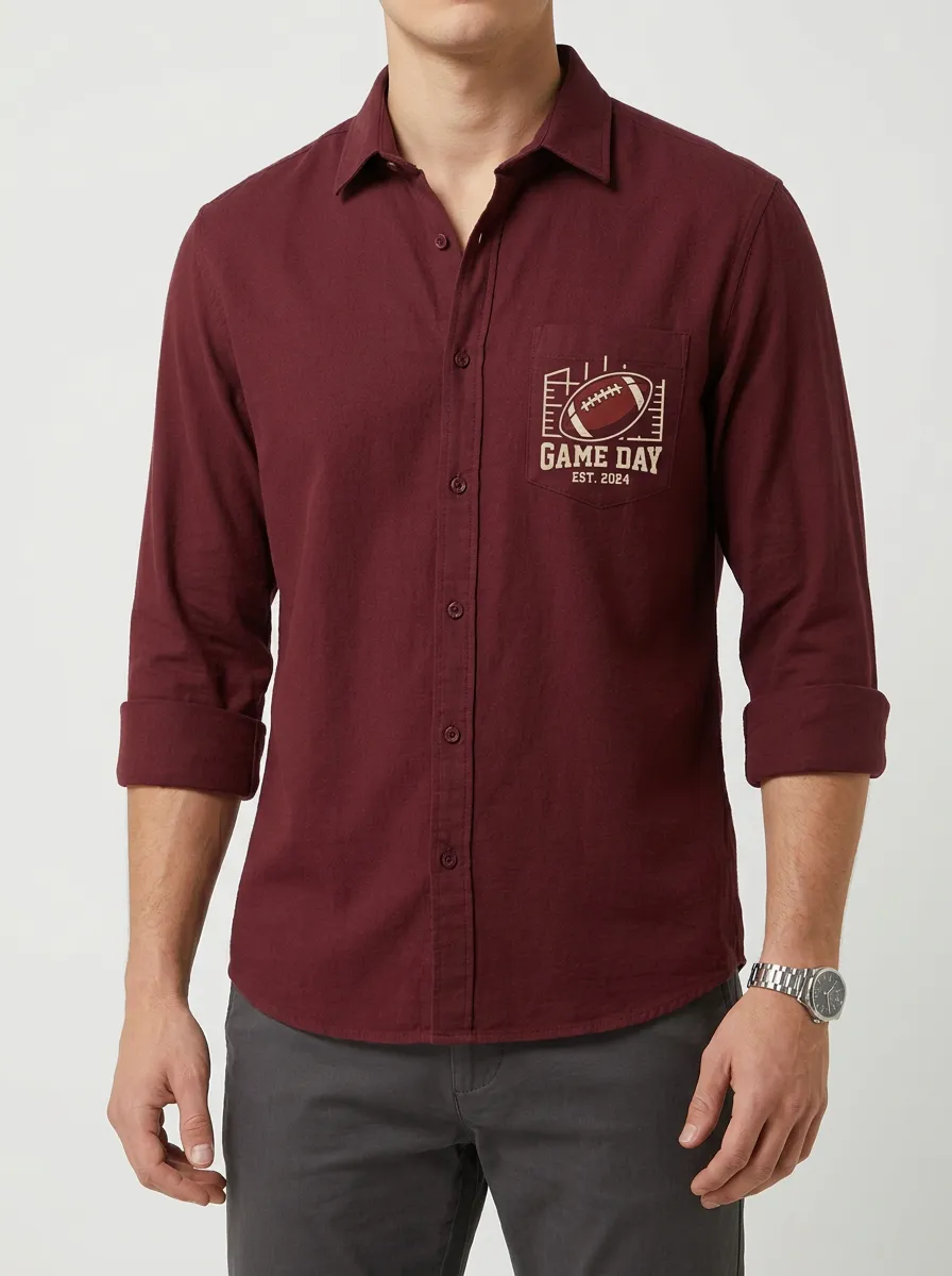 Football Graphic Casual Shirt