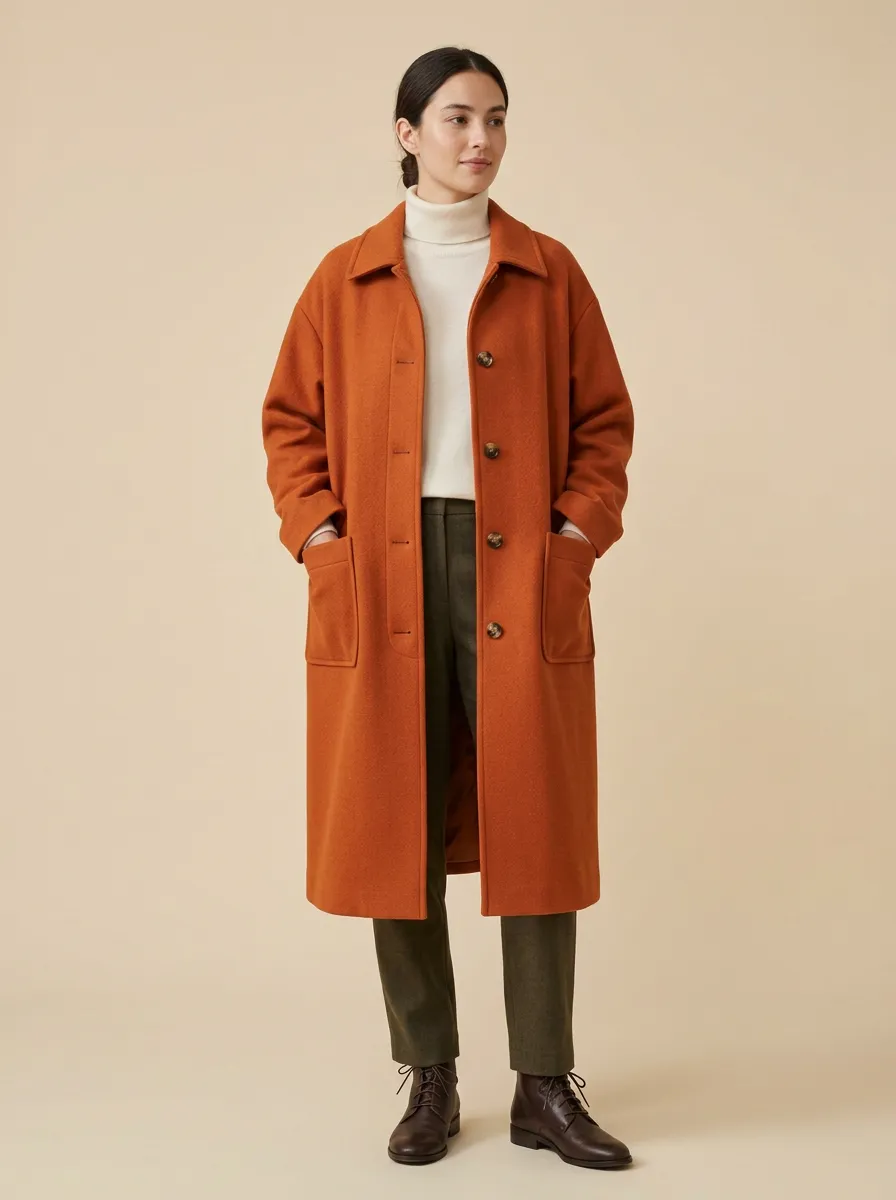 Scenic Wool-Blend Outerwear Coat