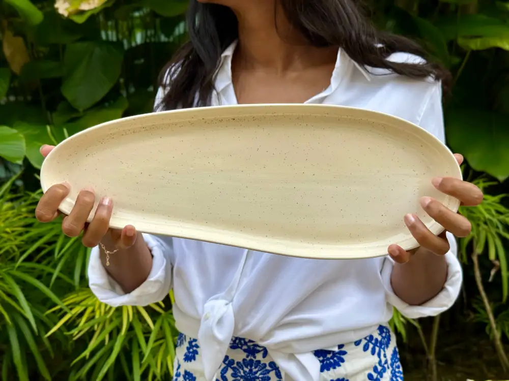 Organic Freeform Gathering Serving Platter