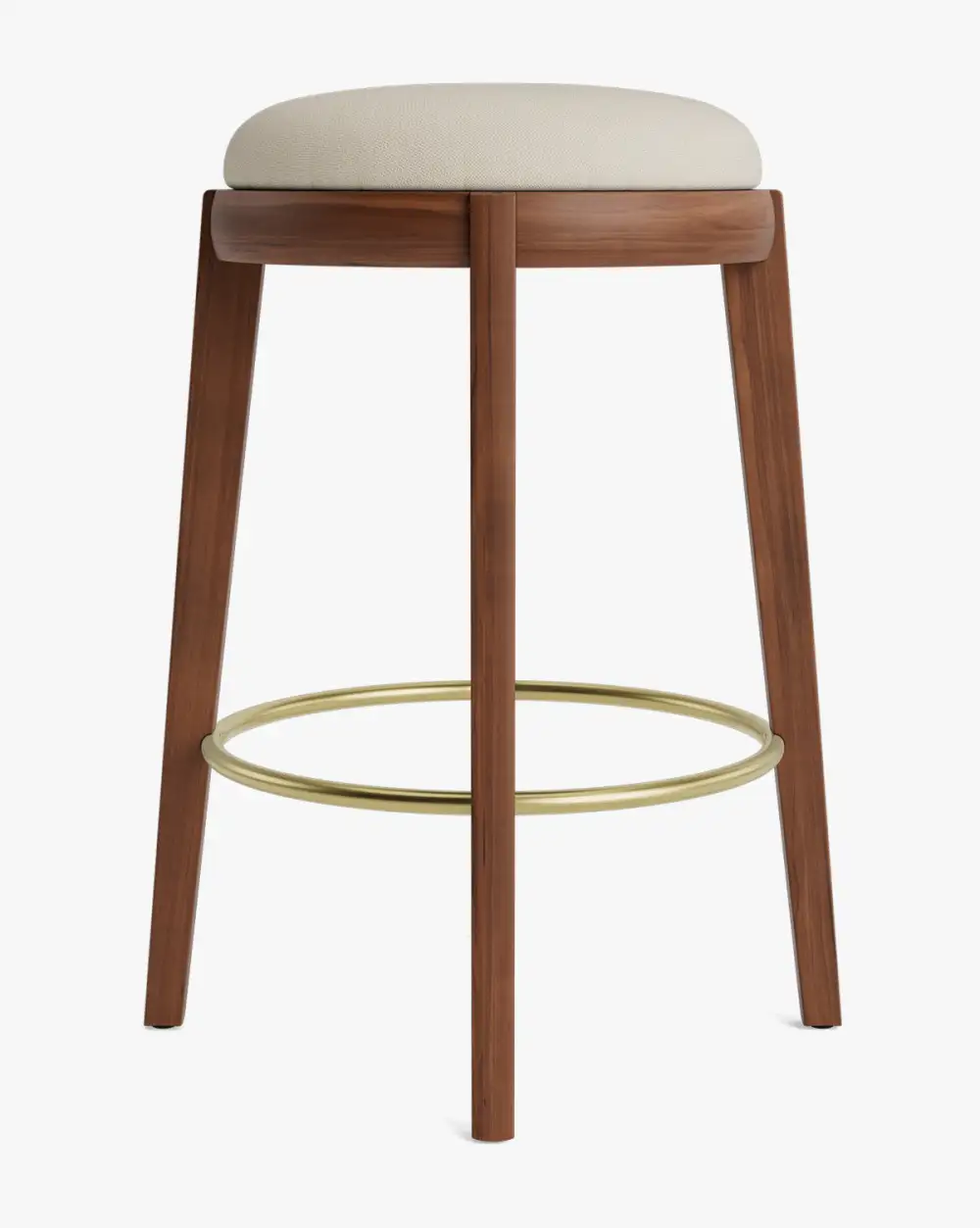 Modern Leather Counter Stool