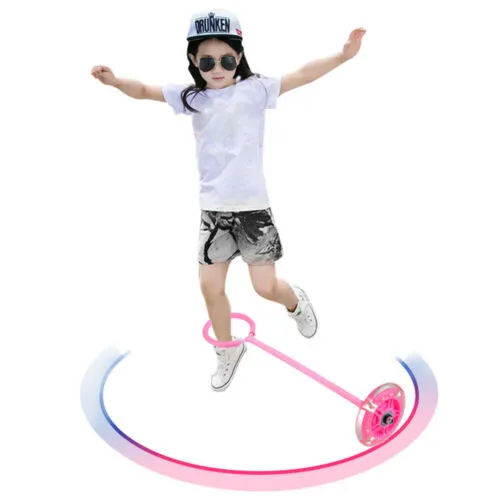 Jumping Ring Skipping Toys for Kids/ Led White
