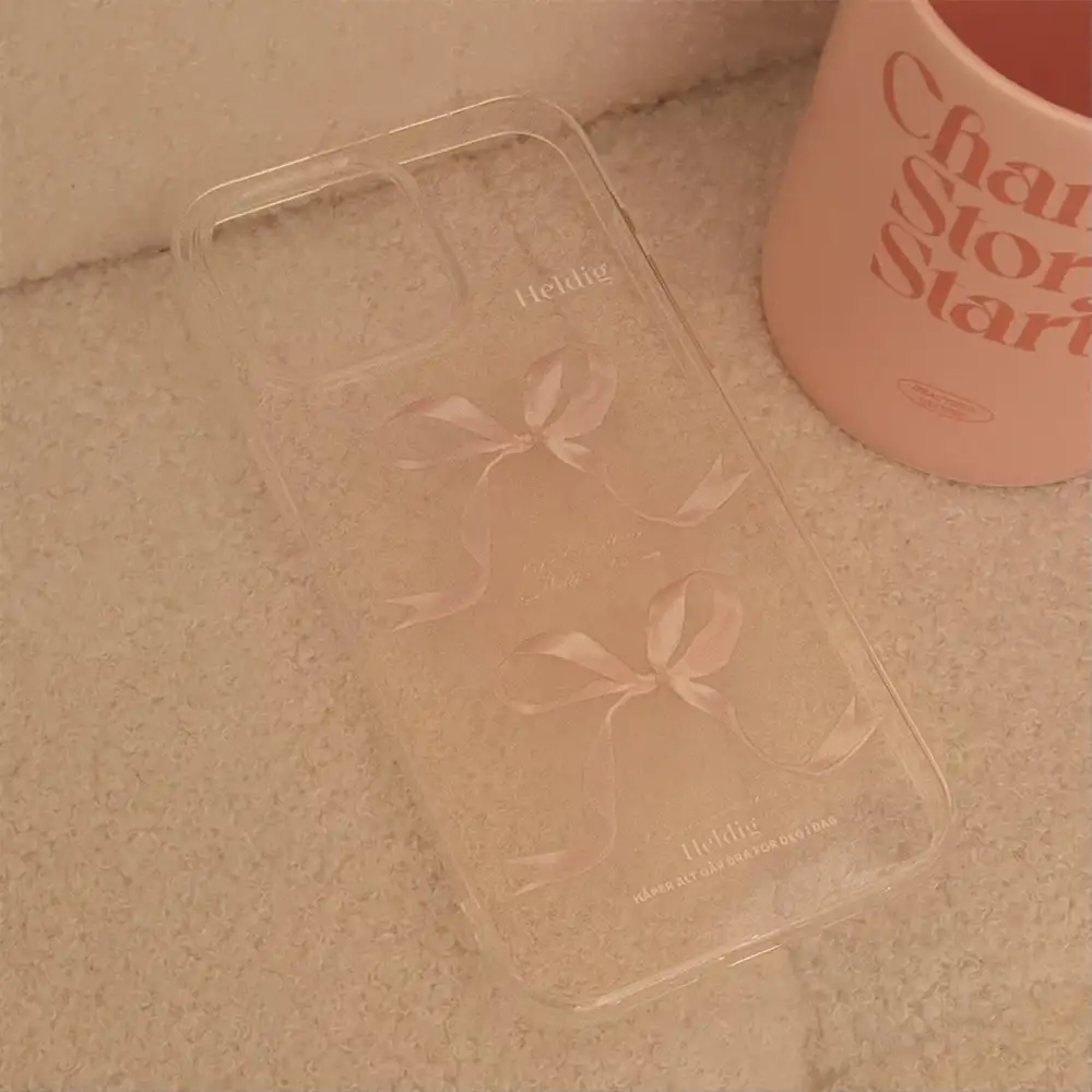 Bow Cat Matte Frosted Phone Case
