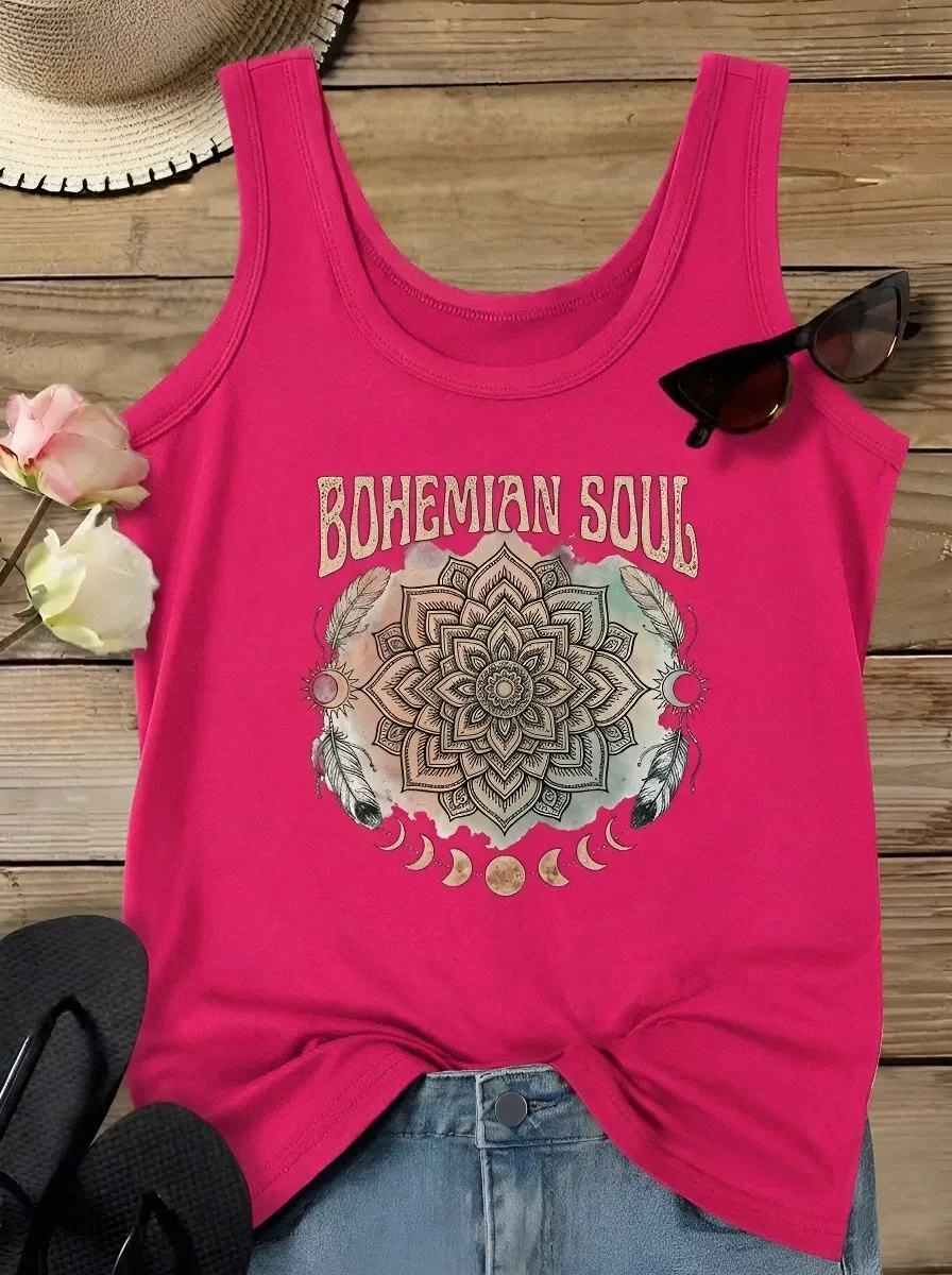 Bohemian Soul Mandala Tank Top Classic