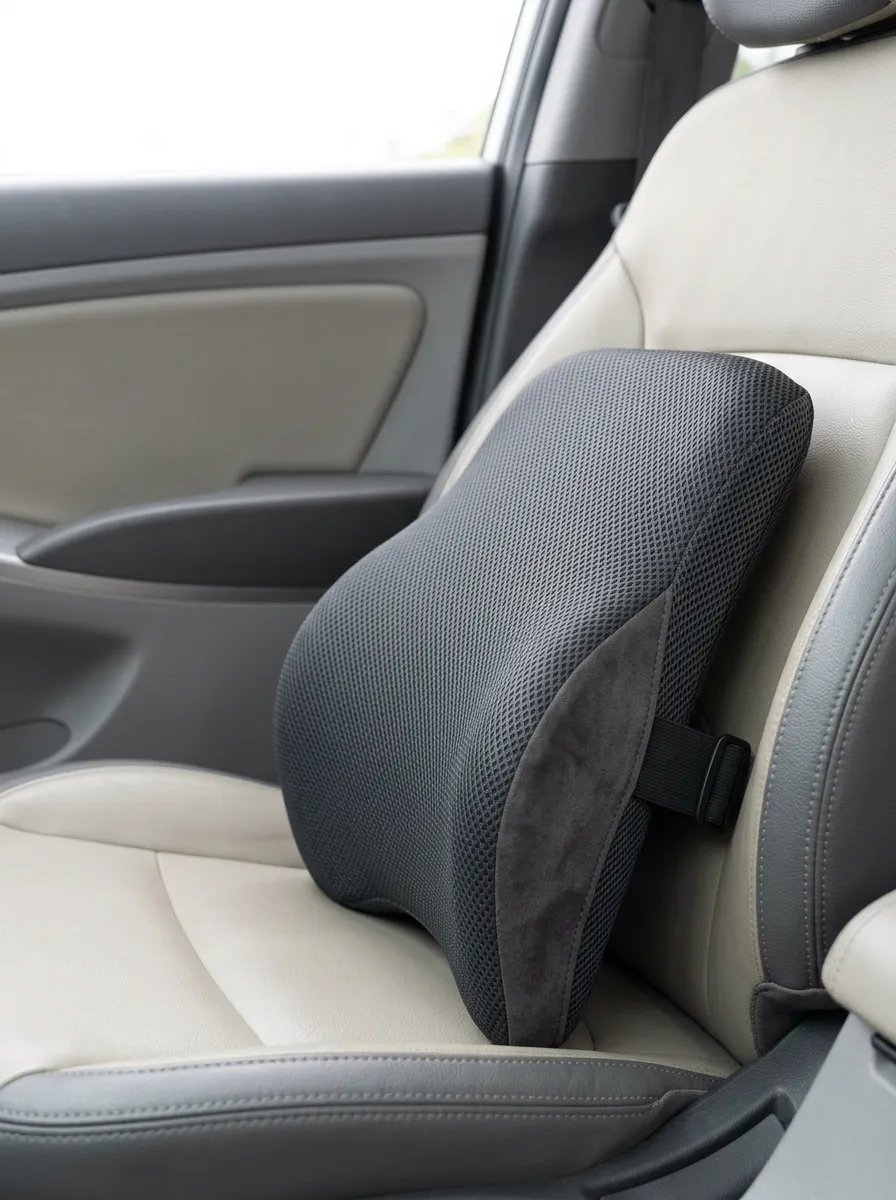Refined Patterned Car Lumbar Support Pillow