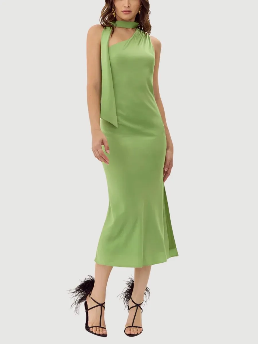 One-Shoulder Midi Dress