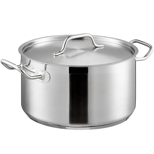 Space-Saving Stainless Steel Aluminum Clad Sauce Pot with Cover