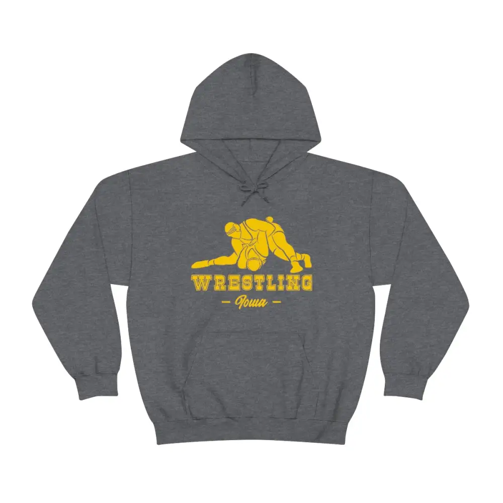 Casual Classic Print Wrestling Graphic Pullover Hoodie