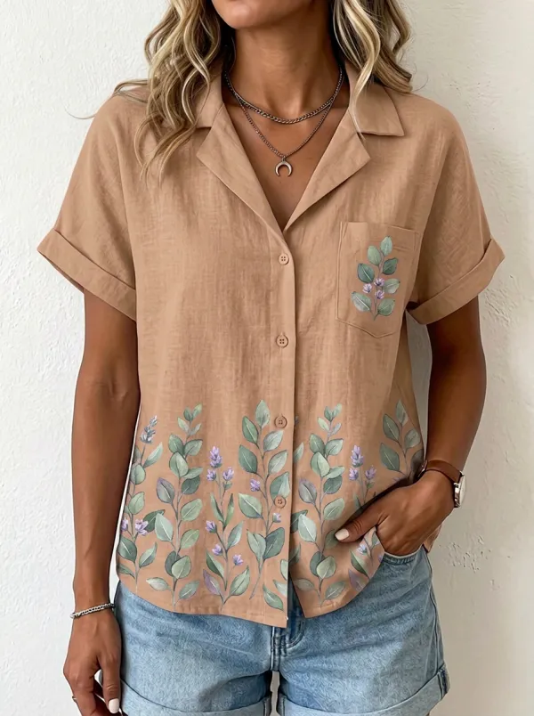 Botanical Nature Lover Lavender Eucalyptus Shirt